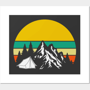 Retro Mountain Posters and Art